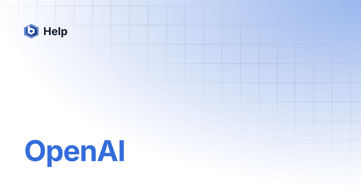 OpenAI | EN | Help